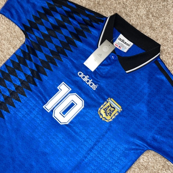 Adidas Argentina Leo Messi 1994 Retro Men’s Away Soccer Jersey🆕 - Picture 4 of 9